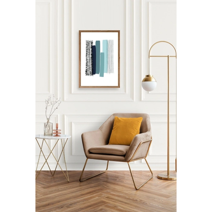 Modern Ahşap Çerçeveli Tablo 17 x 23