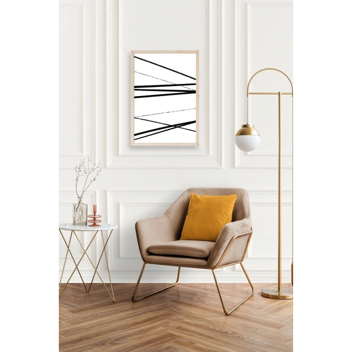 Modern Ahşap Çerçeveli Tablo 17 x 23