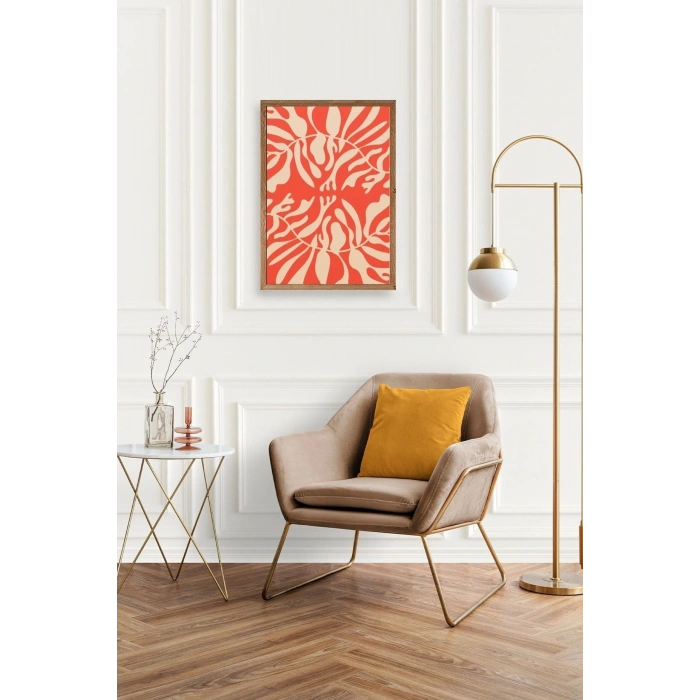 Modern Ahşap Çerçeveli Tablo 17 x 23
