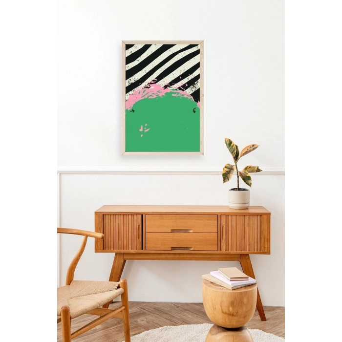 Modern Ahşap Çerçeveli Tablo 17 x 23