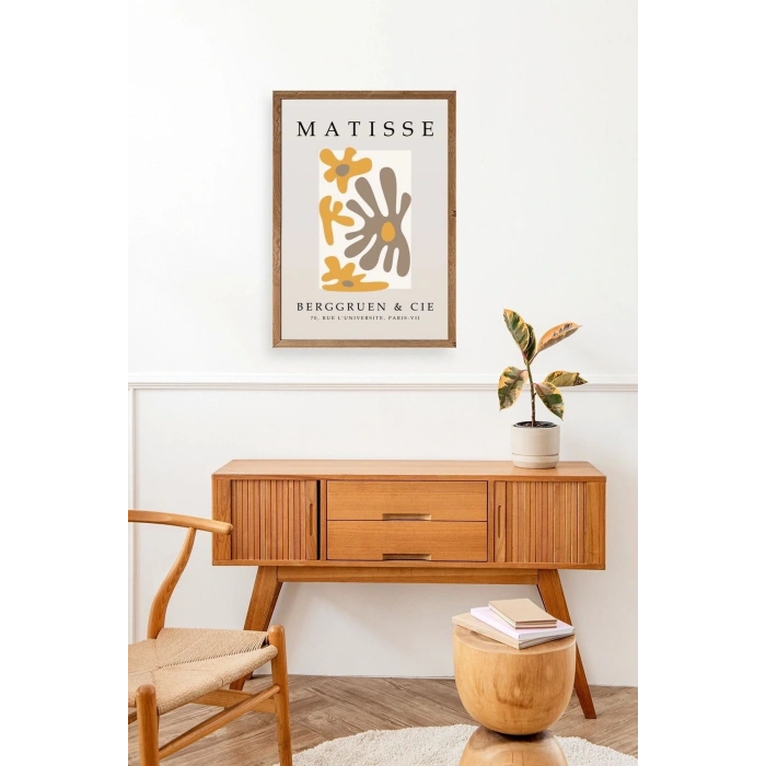 Modern Ahşap Çerçeveli Tablo 17 x 23