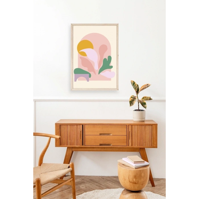 Modern Ahşap Çerçeveli Tablo 17 x 23