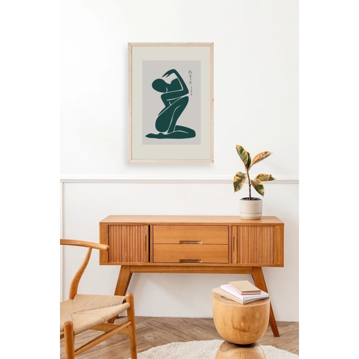 Modern Ahşap Çerçeveli Tablo 17 x 23