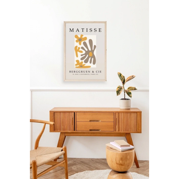 Modern Ahşap Çerçeveli Tablo 17 x 23