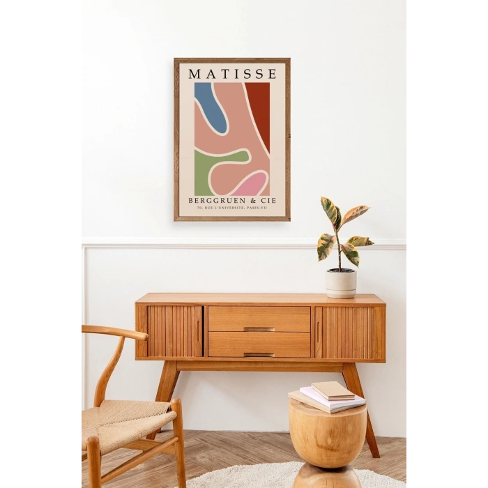 Modern Ahşap Çerçeveli Tablo 17 x 23