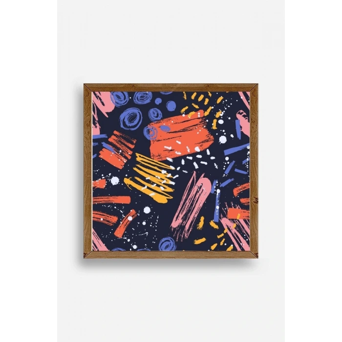Modern Ahşap Çerçeveli Tablo 23 x 23