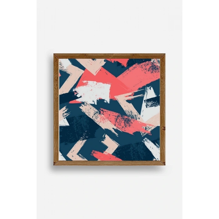 Modern Ahşap Çerçeveli Tablo 23 x 23