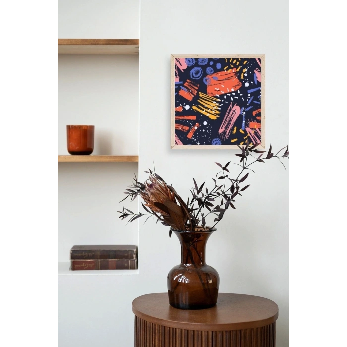 Modern Ahşap Çerçeveli Tablo 23 x 23