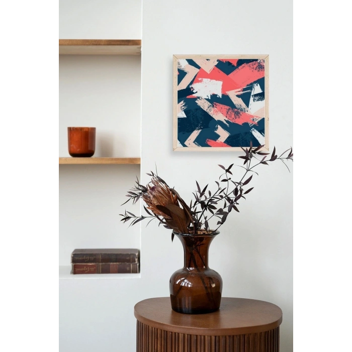 Modern Ahşap Çerçeveli Tablo 23 x 23