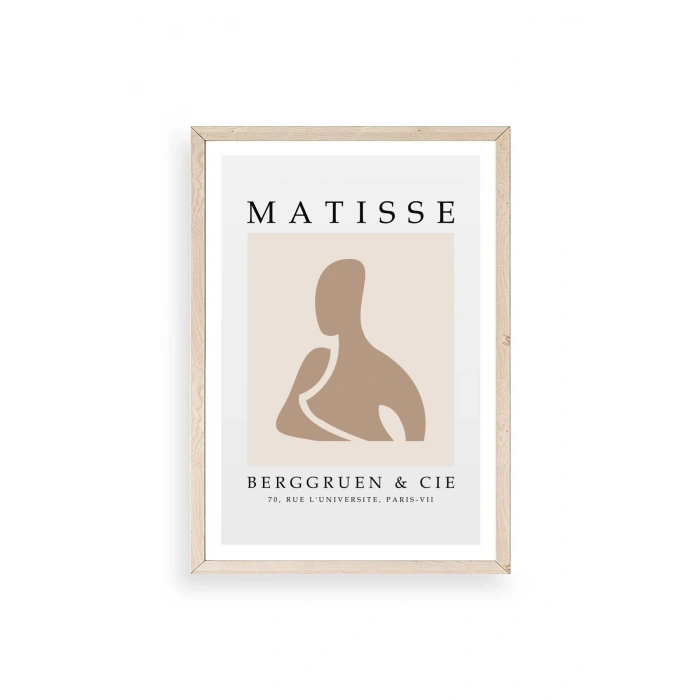 Modern Ahşap Çerçeveli Tablo 23 x 30