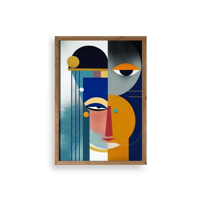 Modern Ahşap Çerçeveli Tablo 23 x 30