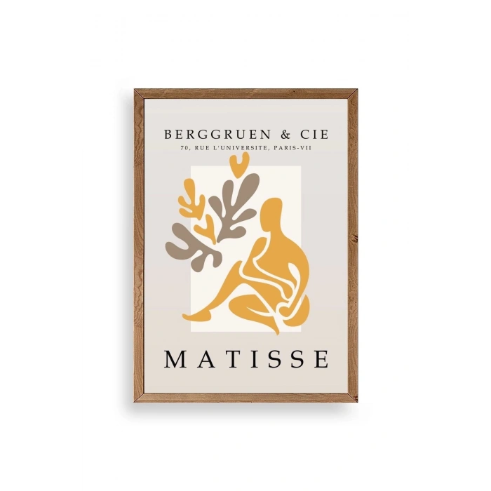 Modern Ahşap Çerçeveli Tablo 23 x 30