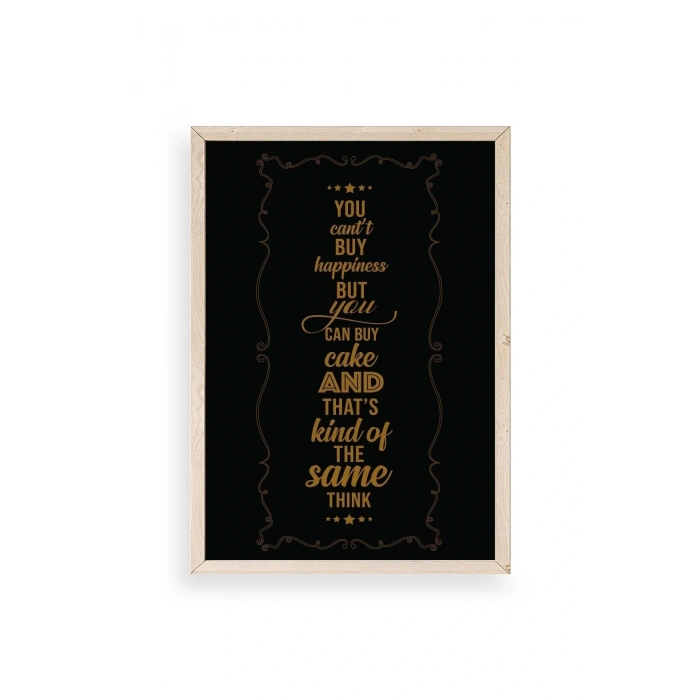 Modern Ahşap Çerçeveli Tablo 23 x 30