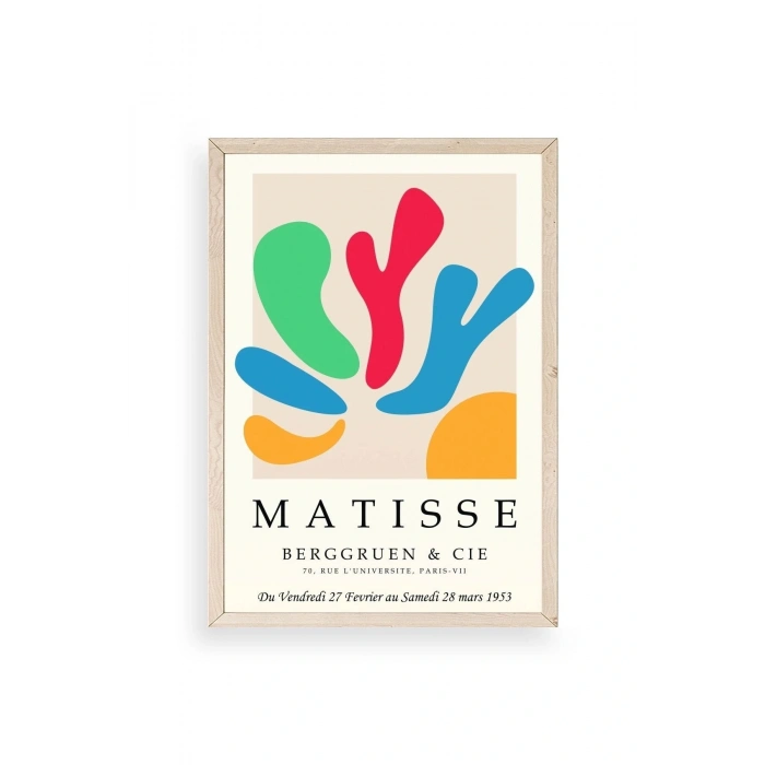 Modern Ahşap Çerçeveli Tablo 23 x 30