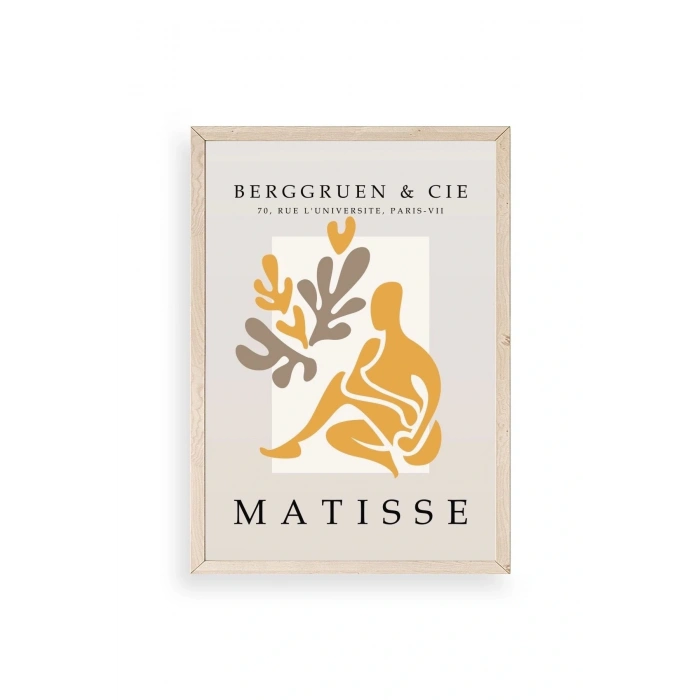 Modern Ahşap Çerçeveli Tablo 23 x 30