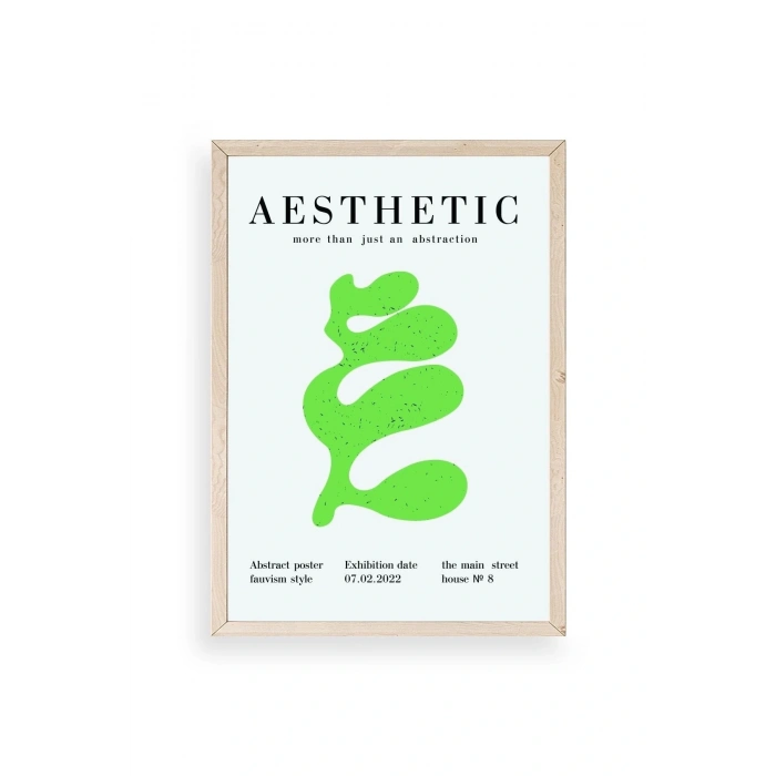 Modern Ahşap Çerçeveli Tablo 23 x 30