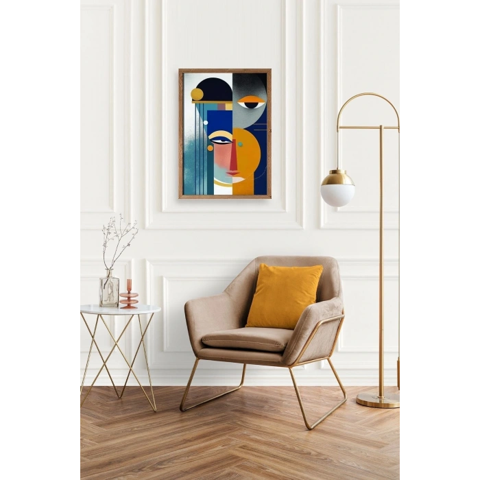 Modern Ahşap Çerçeveli Tablo 23 x 30