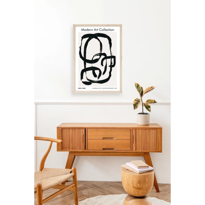 Modern Ahşap Çerçeveli Tablo 23 x 30
