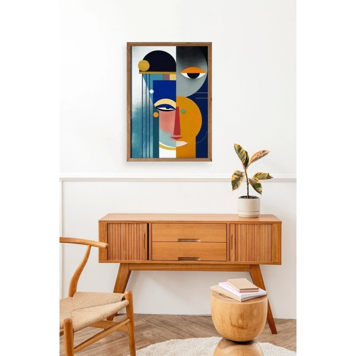 Modern Ahşap Çerçeveli Tablo 23 x 30