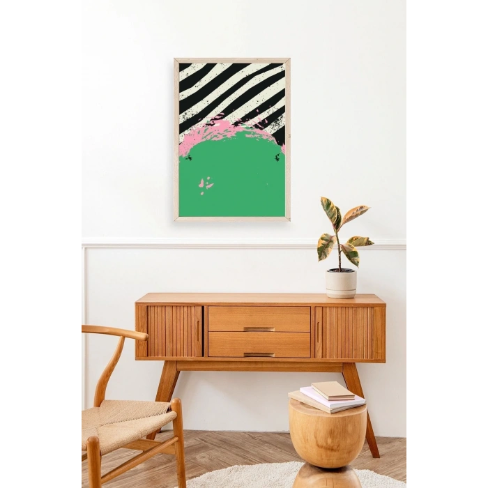 Modern Ahşap Çerçeveli Tablo 23 x 30