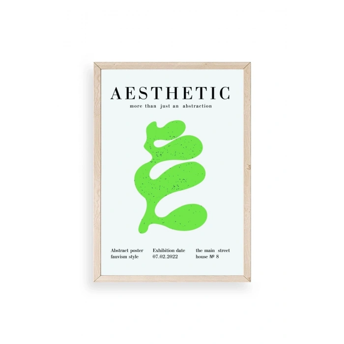 Modern Ahşap Çerçeveli Tablo 30 x 42