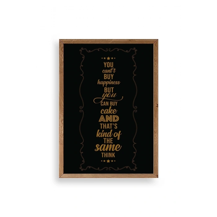 Modern Ahşap Çerçeveli Tablo 30 x 42