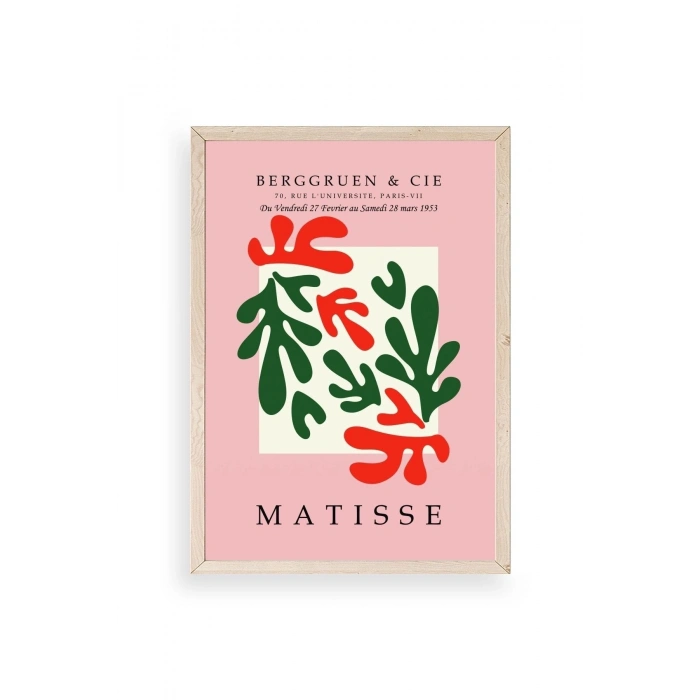 Modern Ahşap Çerçeveli Tablo 30 x 42