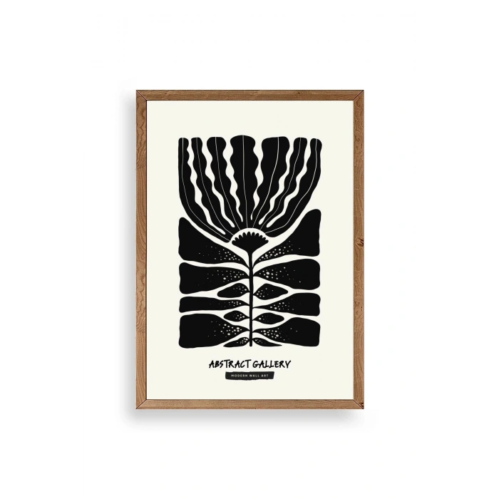 Modern Ahşap Çerçeveli Tablo 30 x 42