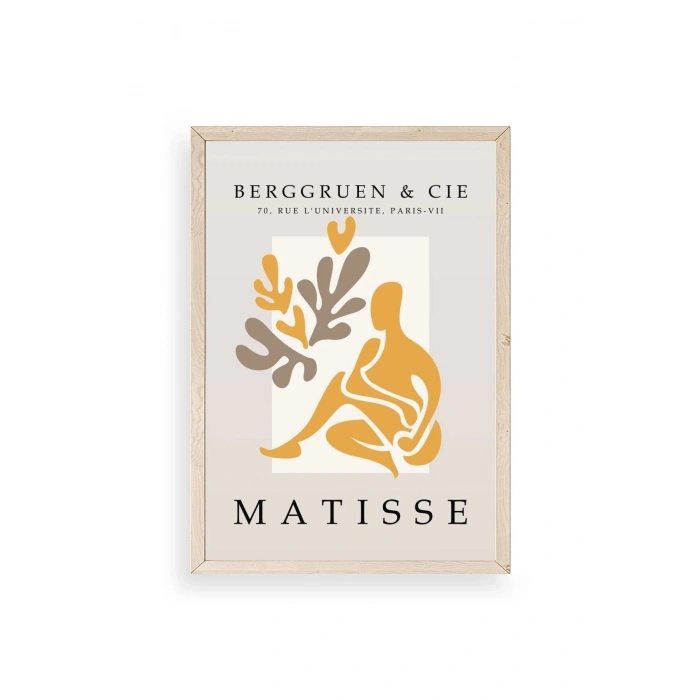 Modern Ahşap Çerçeveli Tablo 30 x 42