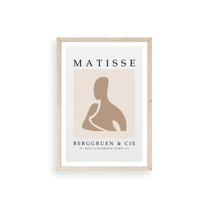 Modern Ahşap Çerçeveli Tablo 30 x 42