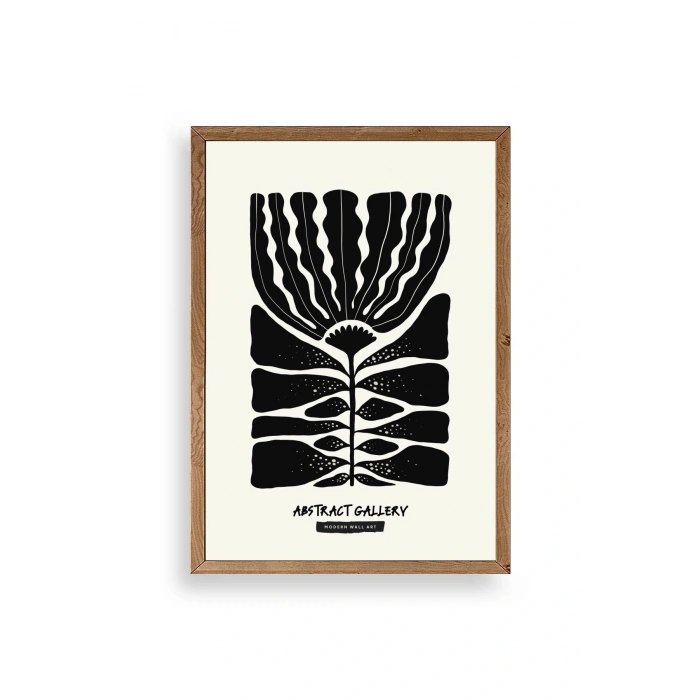 Modern Ahşap Çerçeveli Tablo 30 x 42