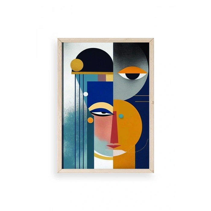 Modern Ahşap Çerçeveli Tablo 30 x 42