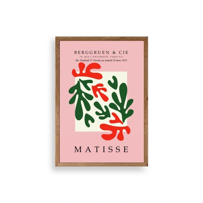 Modern Ahşap Çerçeveli Tablo 30 x 42