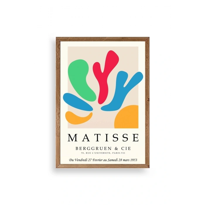 Modern Ahşap Çerçeveli Tablo 30 x 42