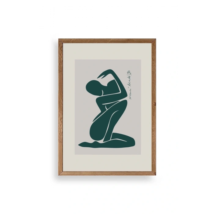 Modern Ahşap Çerçeveli Tablo 30 x 42