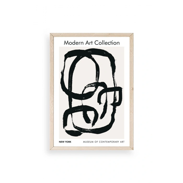 Modern Ahşap Çerçeveli Tablo 30 x 42