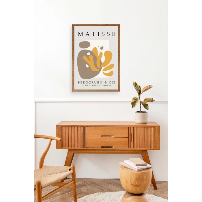 Modern Ahşap Çerçeveli Tablo 30 x 42