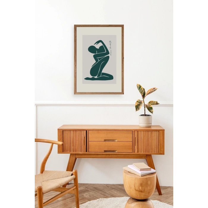 Modern Ahşap Çerçeveli Tablo 30 x 42