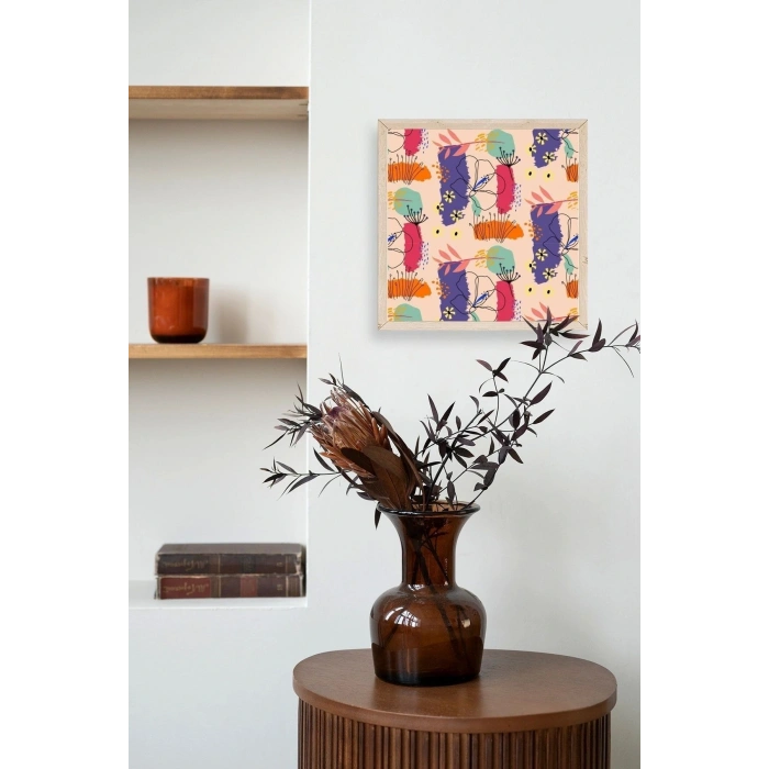 Modern Ahşap Çerçeveli Tablo 42 x 42