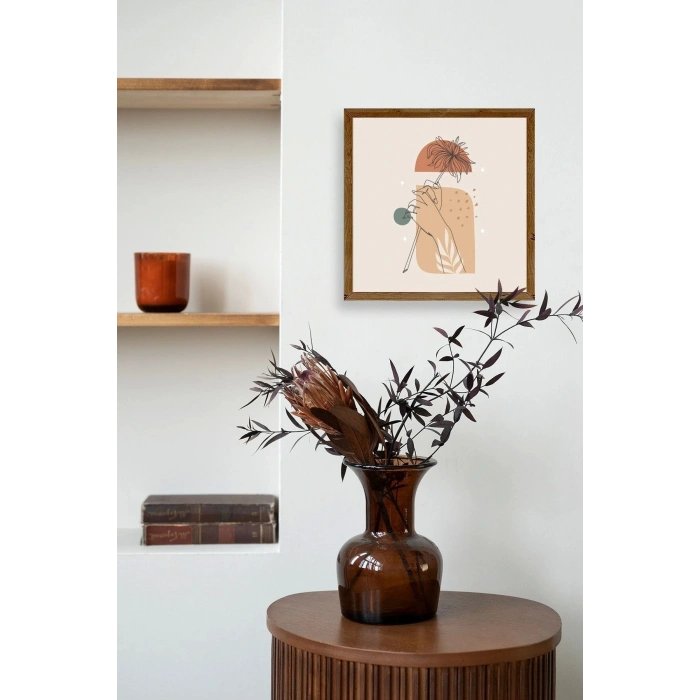Modern Ahşap Çerçeveli Tablo 42 x 42