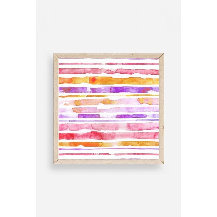 Modern Ahşap Çerçeveli Tablo 50 x 50