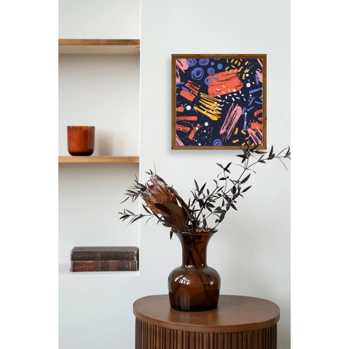 Modern Ahşap Çerçeveli Tablo 50 x 50