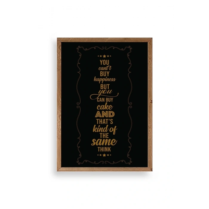 Modern Ahşap Çerçeveli Tablo 50 x 70