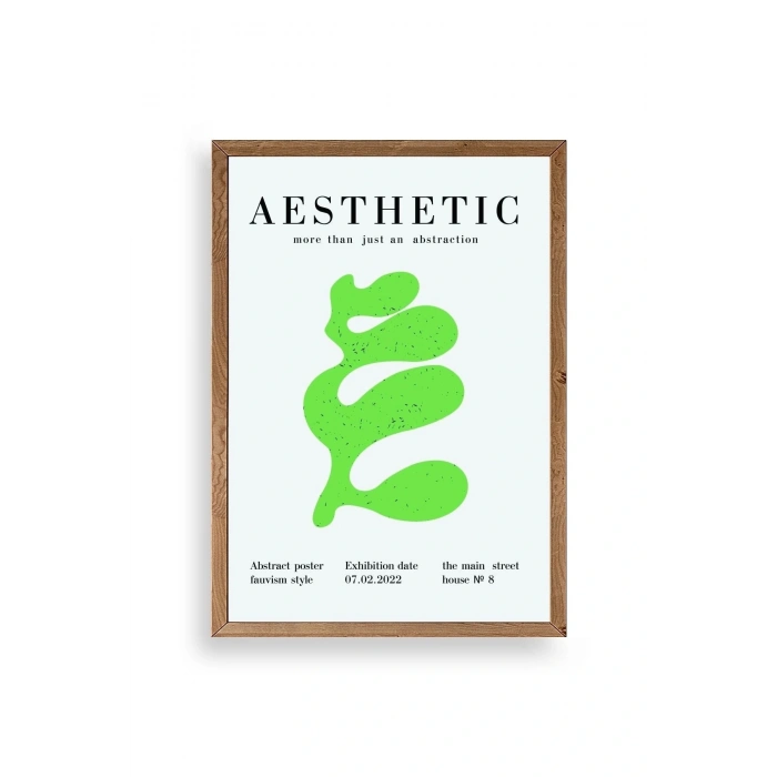 Modern Ahşap Çerçeveli Tablo 50 x 70