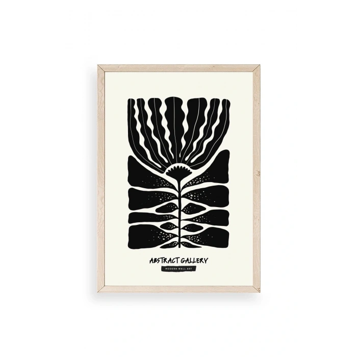 Modern Ahşap Çerçeveli Tablo 50 x 70