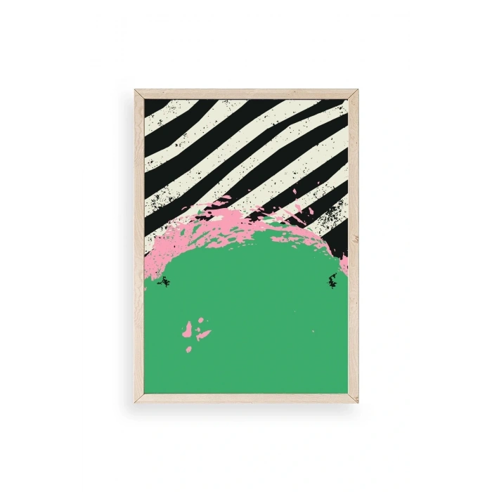 Modern Ahşap Çerçeveli Tablo 50 x 70