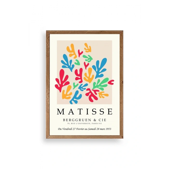 Modern Ahşap Çerçeveli Tablo 50 x 70