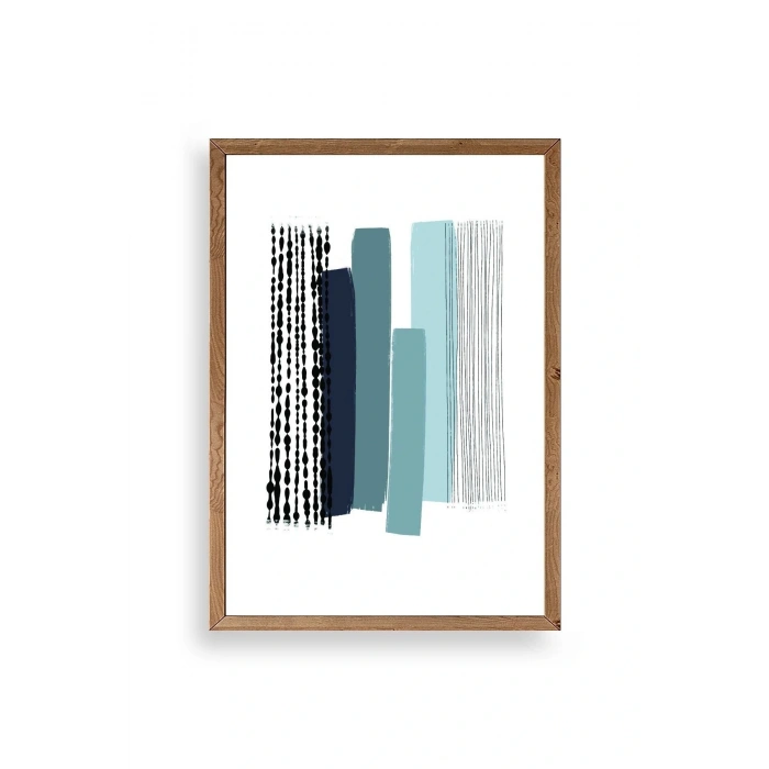 Modern Ahşap Çerçeveli Tablo 50 x 70