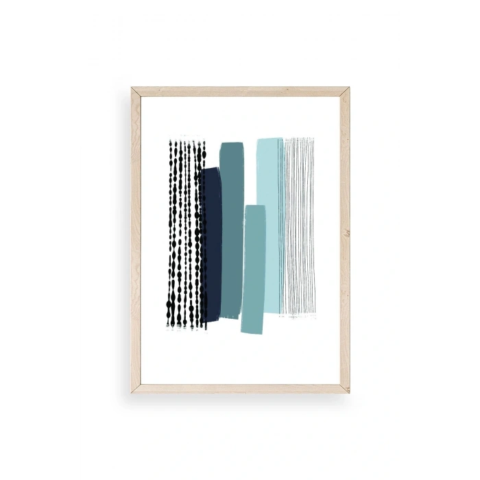 Modern Ahşap Çerçeveli Tablo 50 x 70