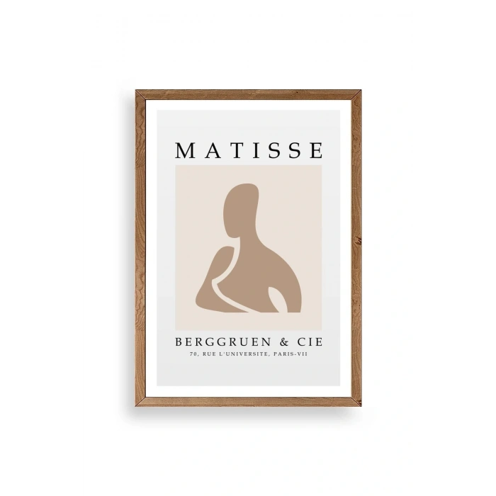 Modern Ahşap Çerçeveli Tablo 50 x 70